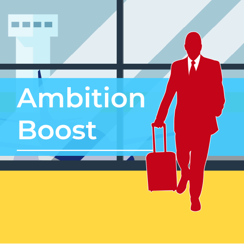 Vignette du projet Ambition Boost (illustration en flat design) pour Thales.